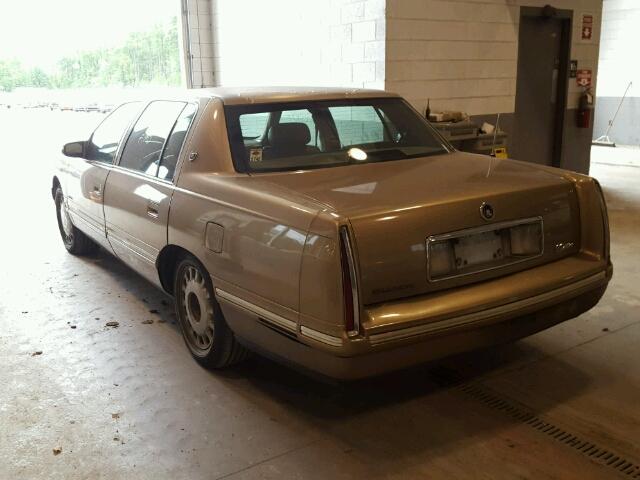 1G6KD54Y7WU787981 - 1998 CADILLAC DEVILLE GOLD photo 3