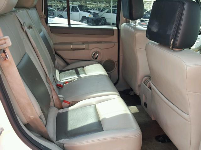 1J8HG58N48C155391 - 2008 JEEP COMMANDER WHITE photo 6