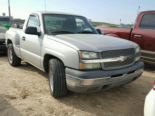 1GCEC14X24Z229937 - 2004 CHEVROLET SILVERADO GRAY photo 1