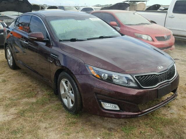 5XXGM4A73EG344482 - 2014 KIA OPTIMA MAROON photo 1