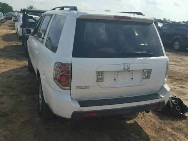 5FNYF285X8B010755 - 2008 HONDA PILOT WHITE photo 3