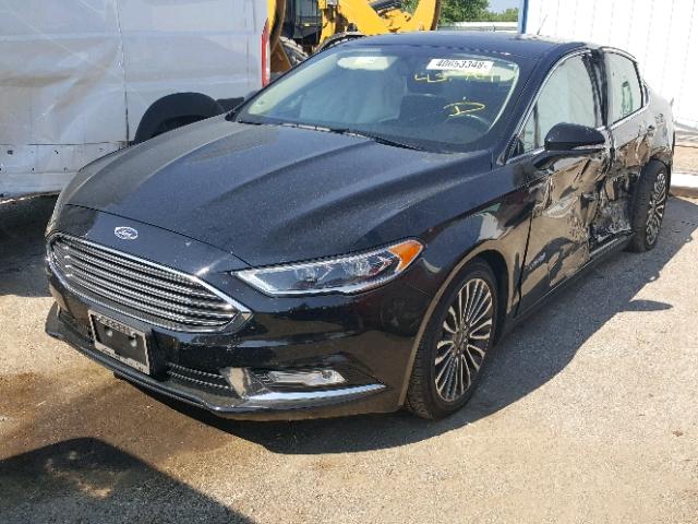 3FA6P0RU2HR232760 - 2017 FORD FUSION TIT BLACK photo 2