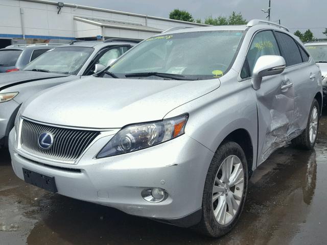 JTJBC1BA0B2421118 - 2011 LEXUS RX 450 GRAY photo 2