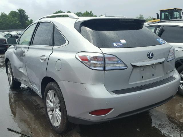 JTJBC1BA0B2421118 - 2011 LEXUS RX 450 GRAY photo 3