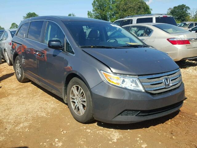 5FNRL5H40DB019531 - 2013 HONDA ODYSSEY EX GRAY photo 1