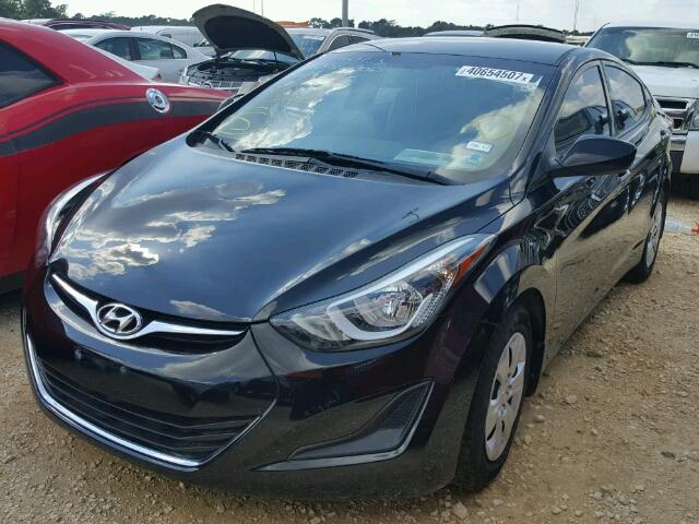 5NPDH4AE9GH669067 - 2016 HYUNDAI ELANTRA SE BLACK photo 2