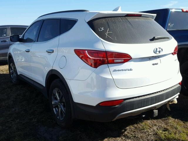 5XYZU3LB2FG277424 - 2015 HYUNDAI SANTA FE S WHITE photo 3