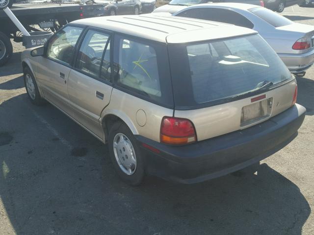 1G8ZH8281SZ362140 - 1995 SATURN SW1 BEIGE photo 3