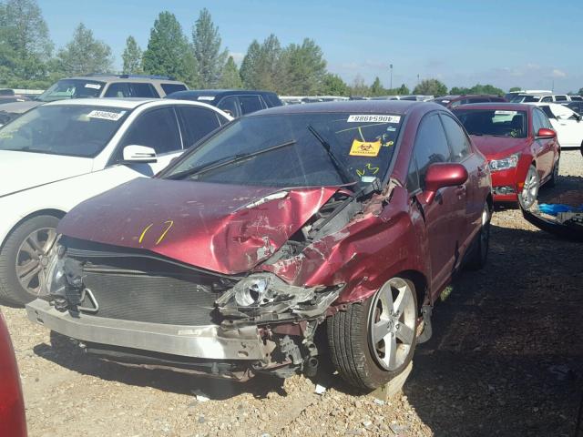 19XFA1F68BE015736 - 2011 HONDA CIVIC LX-S მუქწითელი ფოტო 2