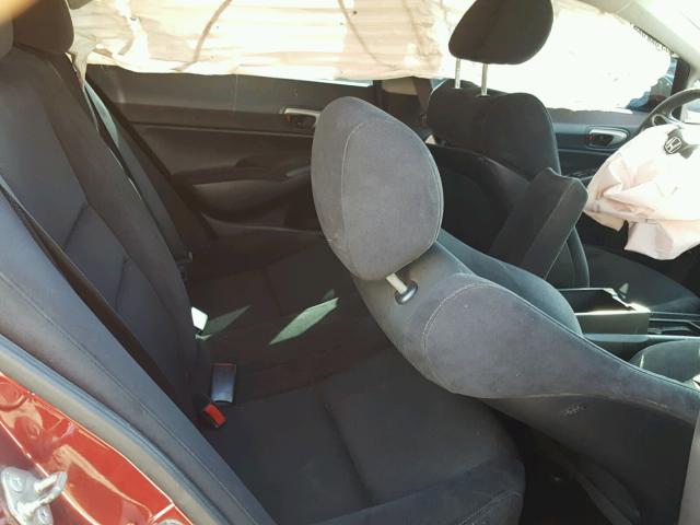 19XFA1F68BE015736 - 2011 HONDA CIVIC LX-S მუქწითელი ფოტო 6