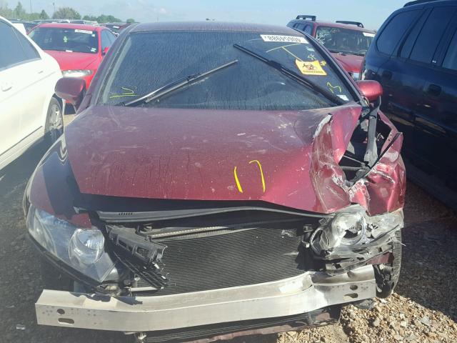 19XFA1F68BE015736 - 2011 HONDA CIVIC LX-S მუქწითელი ფოტო 7