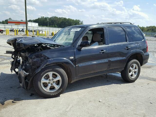 4F2YZ04115KM31941 - 2005 MAZDA TRIBUTE S BLACK photo 2