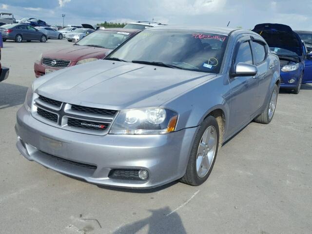 1C3CDZCB9DN657458 - 2013 DODGE AVENGER SX SILVER photo 2