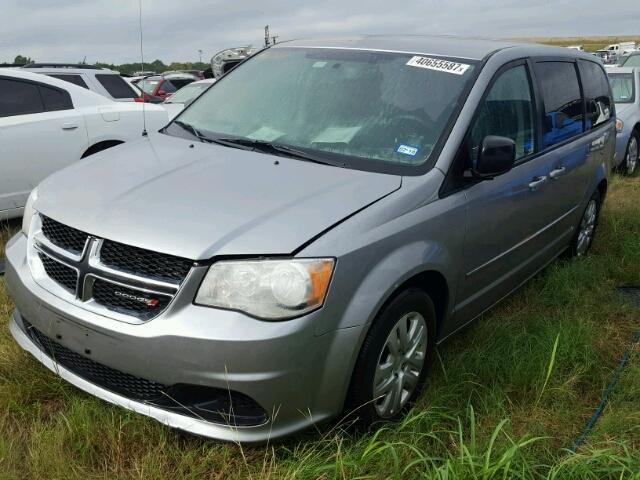 2C4RDGBG0FR625740 - 2015 DODGE GRAND CARA SILVER photo 2