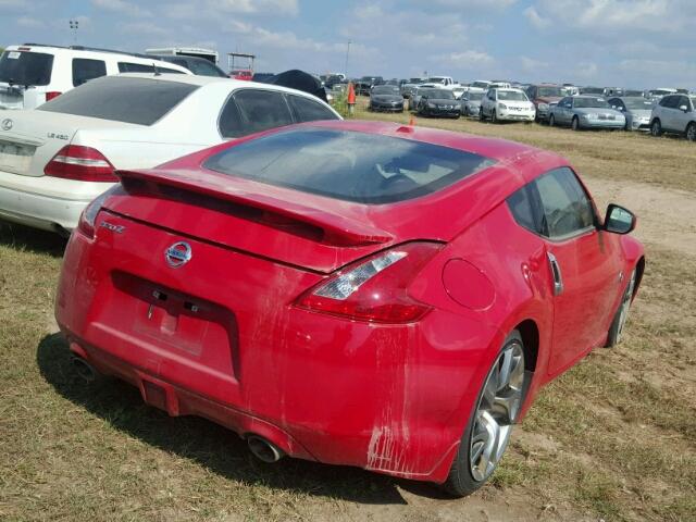 JN1AZ4EH5EM636738 - 2014 NISSAN 370Z BASE RED photo 4