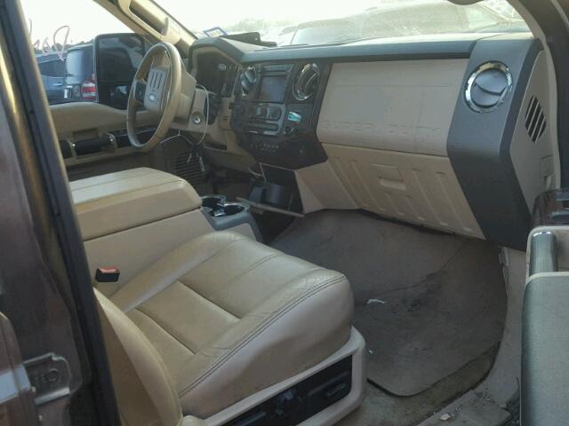 1FTSW21R98EA42939 - 2008 FORD F250 SUPER BROWN photo 5