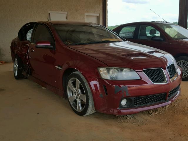 6G2EC57Y49L172685 - 2009 PONTIAC G8 GT RED photo 1