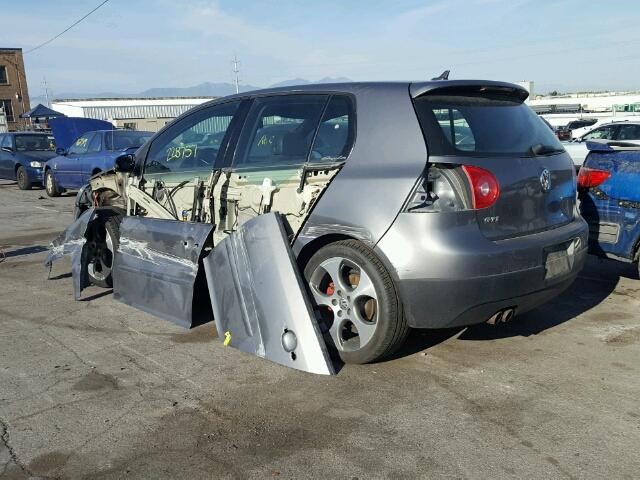 WVWHV71K07W100359 - 2007 VOLKSWAGEN NEW GTI GRAY photo 3