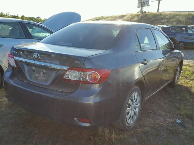 5YFBU4EE3DP149037 - 2013 TOYOTA COROLLA GRAY photo 4