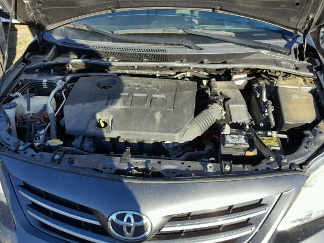 5YFBU4EE3DP149037 - 2013 TOYOTA COROLLA GRAY photo 7