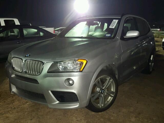 5UXWX9C56E0D22362 - 2014 BMW X3 SILVER photo 2