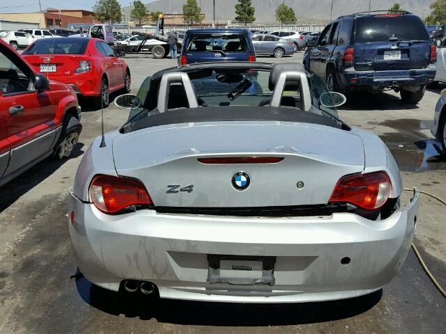 4USBU335X6LW67360 - 2006 BMW Z4 3.0 SILVER photo 6