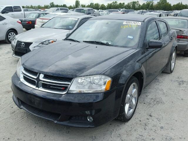 1C3CDZCB4DN693218 - 2013 DODGE AVENGER SX BLACK photo 2