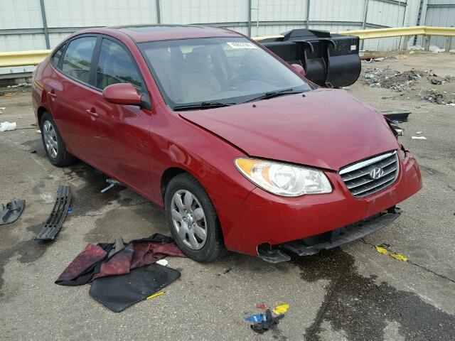 KMHDU46D17U153685 - 2007 HYUNDAI ELANTRA GL RED photo 1