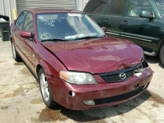 JM1BJ225331154937 - 2003 MAZDA PROTEGE DX BURGUNDY photo 1