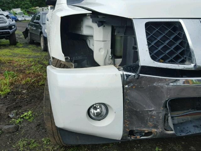 5N1AA08B35N726481 - 2005 NISSAN ARMADA SE WHITE photo 9