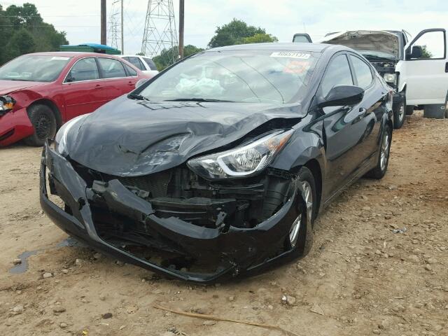 KMHDH4AE1FU261338 - 2015 HYUNDAI ELANTRA SE BLACK photo 2