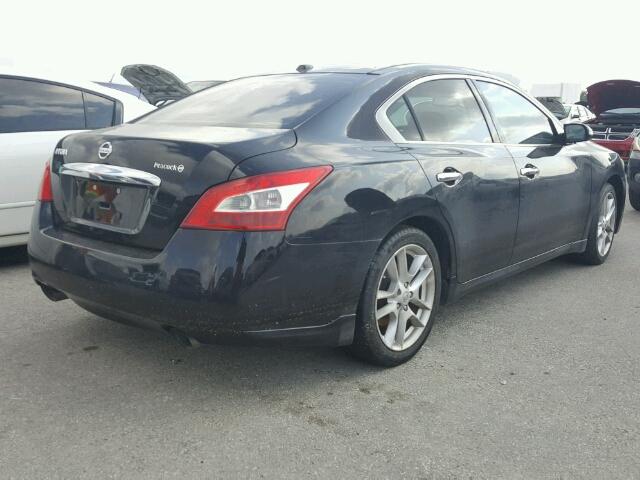 1N4AA51E89C807425 - 2009 NISSAN MAXIMA S BLACK photo 4