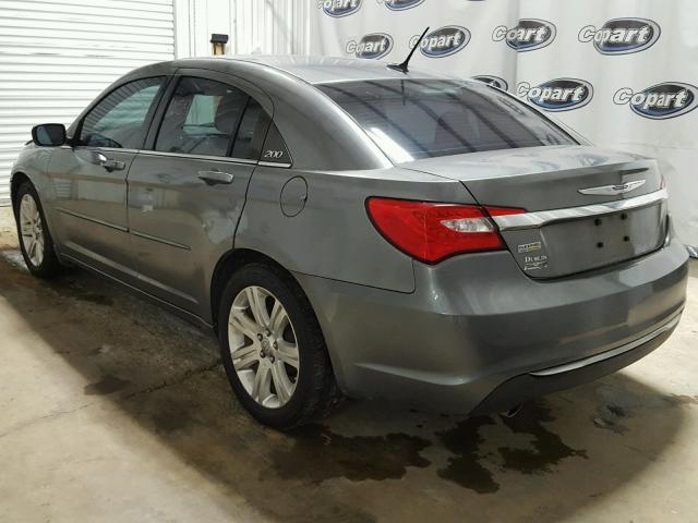 1C3CCBAG6CN228611 - 2012 CHRYSLER 200 GRAY photo 3