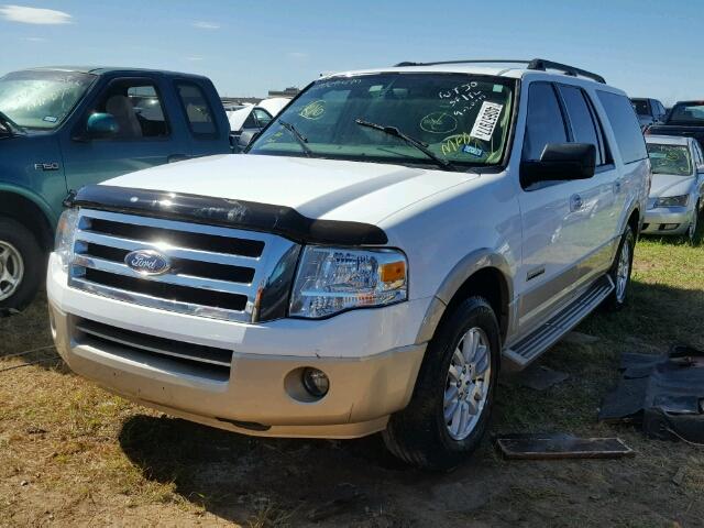 1FMFK17537LA30254 - 2007 FORD EXPEDITION WHITE photo 2