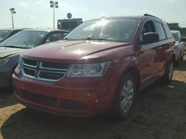 3C4PDCAB2DT722308 - 2013 DODGE JOURNEY RED photo 2