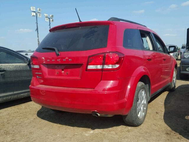 3C4PDCAB2DT722308 - 2013 DODGE JOURNEY RED photo 4