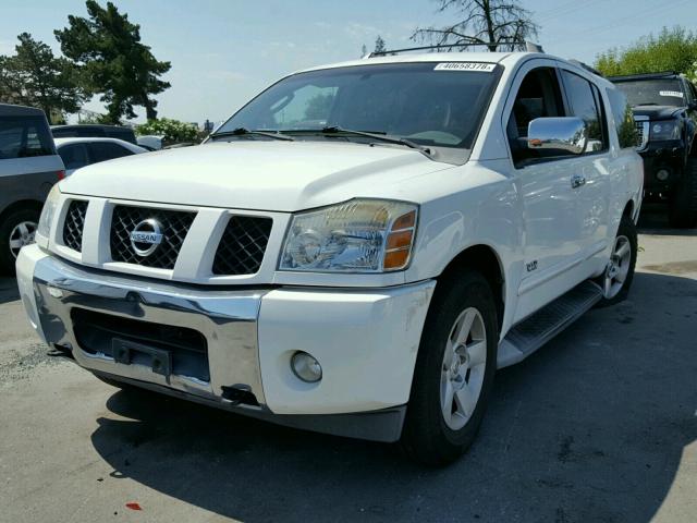 5N1AA08B96N709217 - 2006 NISSAN ARMADA SE WHITE photo 2