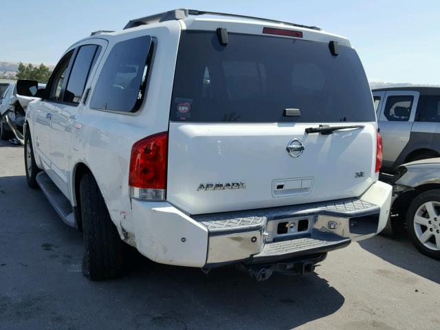 5N1AA08B96N709217 - 2006 NISSAN ARMADA SE WHITE photo 3