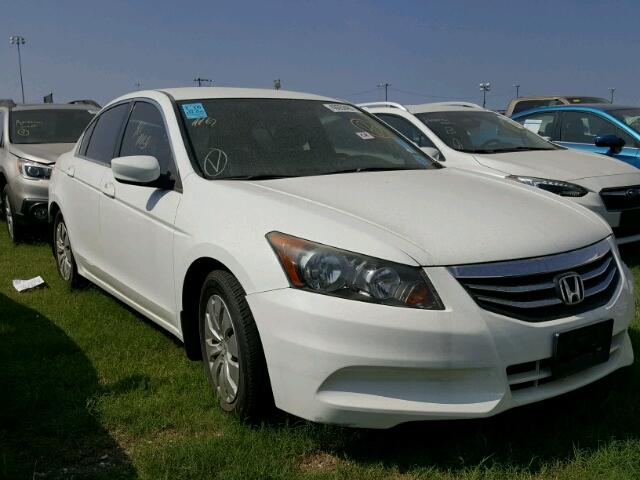 1HGCP2F32CA048489 - 2012 HONDA ACCORD LX WHITE photo 1