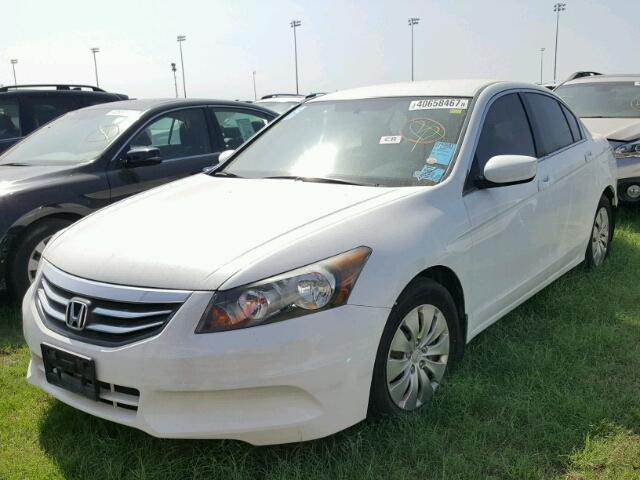 1HGCP2F32CA048489 - 2012 HONDA ACCORD LX WHITE photo 2