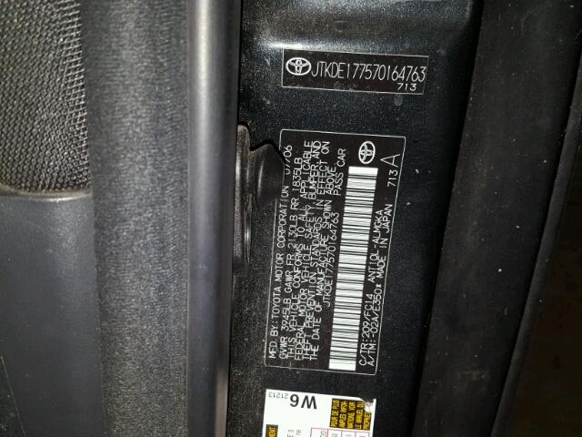 JTKDE177570164763 - 2007 TOYOTA SCION TC 黑色 照片 10