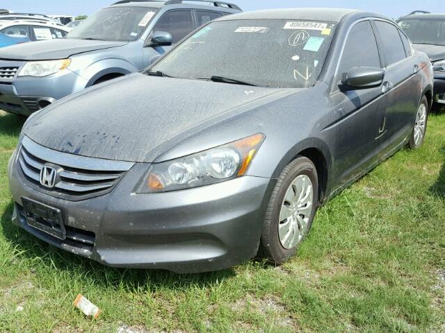 1HGCP2F37CA059777 - 2012 HONDA ACCORD LX GRAY photo 2