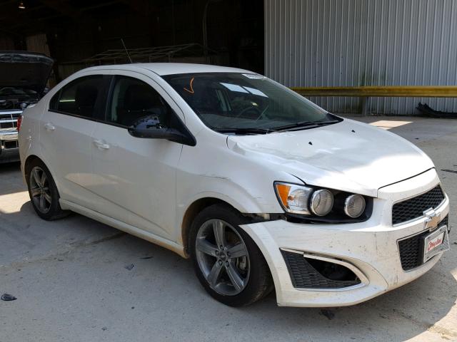 1G1JG5SBXF4211549 - 2015 CHEVROLET SONIC RS WHITE photo 1