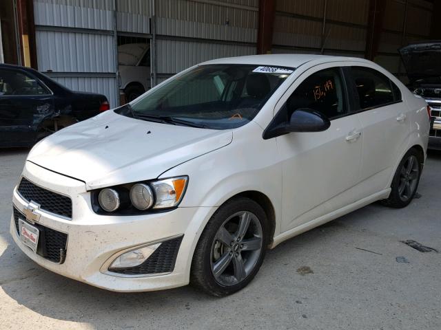 1G1JG5SBXF4211549 - 2015 CHEVROLET SONIC RS WHITE photo 2