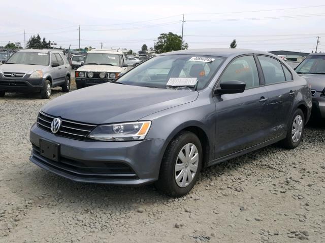 3VW2K7AJ1FM286401 - 2015 VOLKSWAGEN JETTA BASE 绿色 照片 2