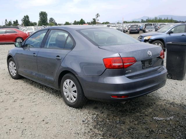 3VW2K7AJ1FM286401 - 2015 VOLKSWAGEN JETTA BASE GREEN photo 3