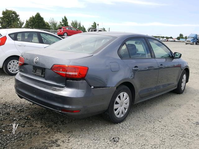3VW2K7AJ1FM286401 - 2015 VOLKSWAGEN JETTA BASE 绿色 照片 4