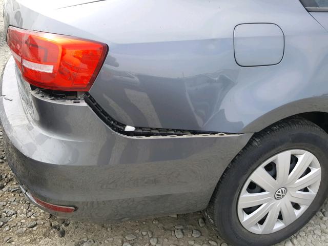 3VW2K7AJ1FM286401 - 2015 VOLKSWAGEN JETTA BASE 绿色 照片 9