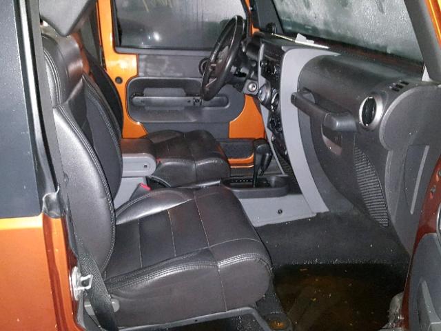 1J4AA2D14AL207386 - 2010 JEEP WRANGLER S ORANGE photo 5