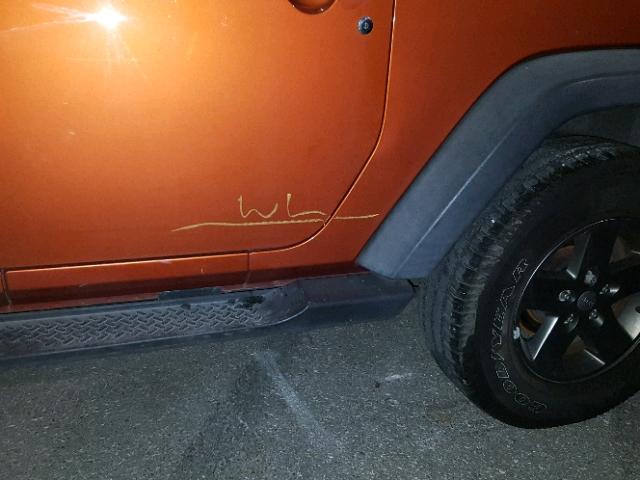 1J4AA2D14AL207386 - 2010 JEEP WRANGLER S ORANGE photo 9